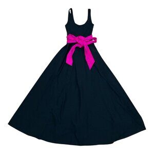 Polo Ralph Lauren Sash Jersey A-Line Black Dress Women’s NWT $398 MSRP
